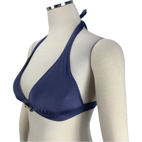 Victoria's Secret Small Bikini Top Blue Push Up Lift Bra Padding - Picture 2 of 4